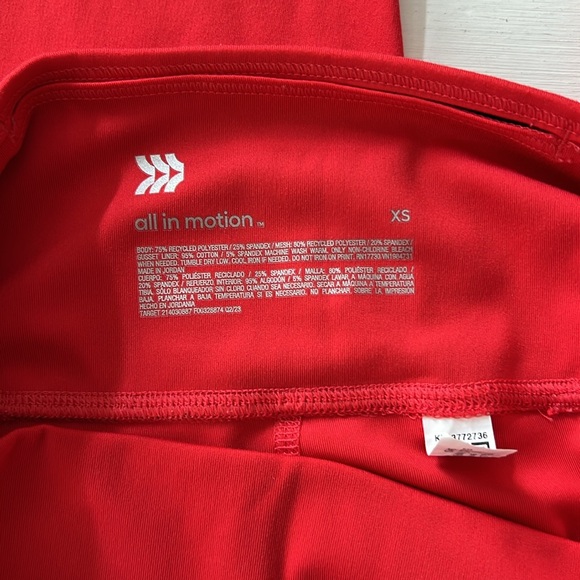 ALL IN MOTION XS Lava Coral leggings - Picture 4 of 5